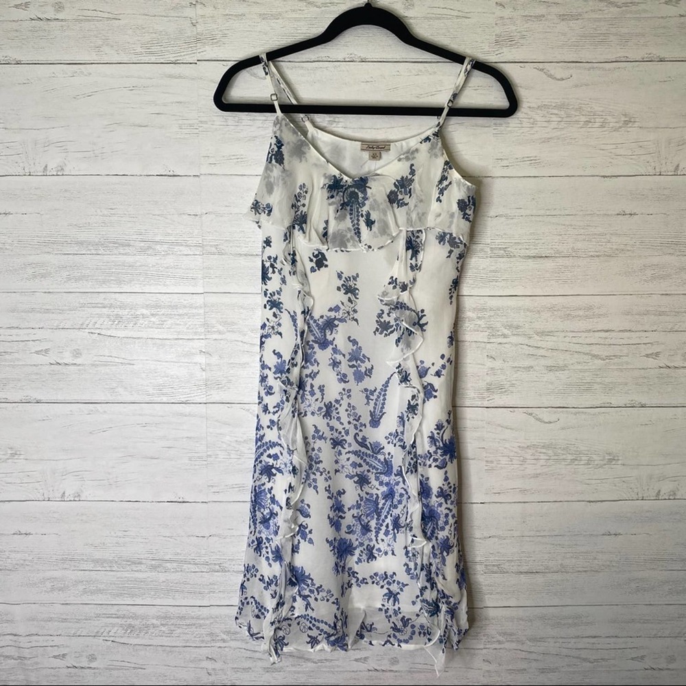Lucky brand NWT ruffle front tank dress